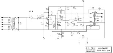 United Recording 1108 schematic circuit diagram